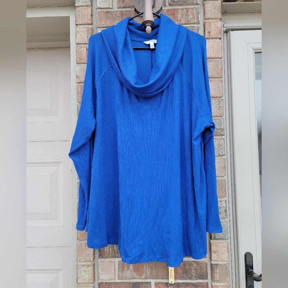 3X Cowl Neck Top